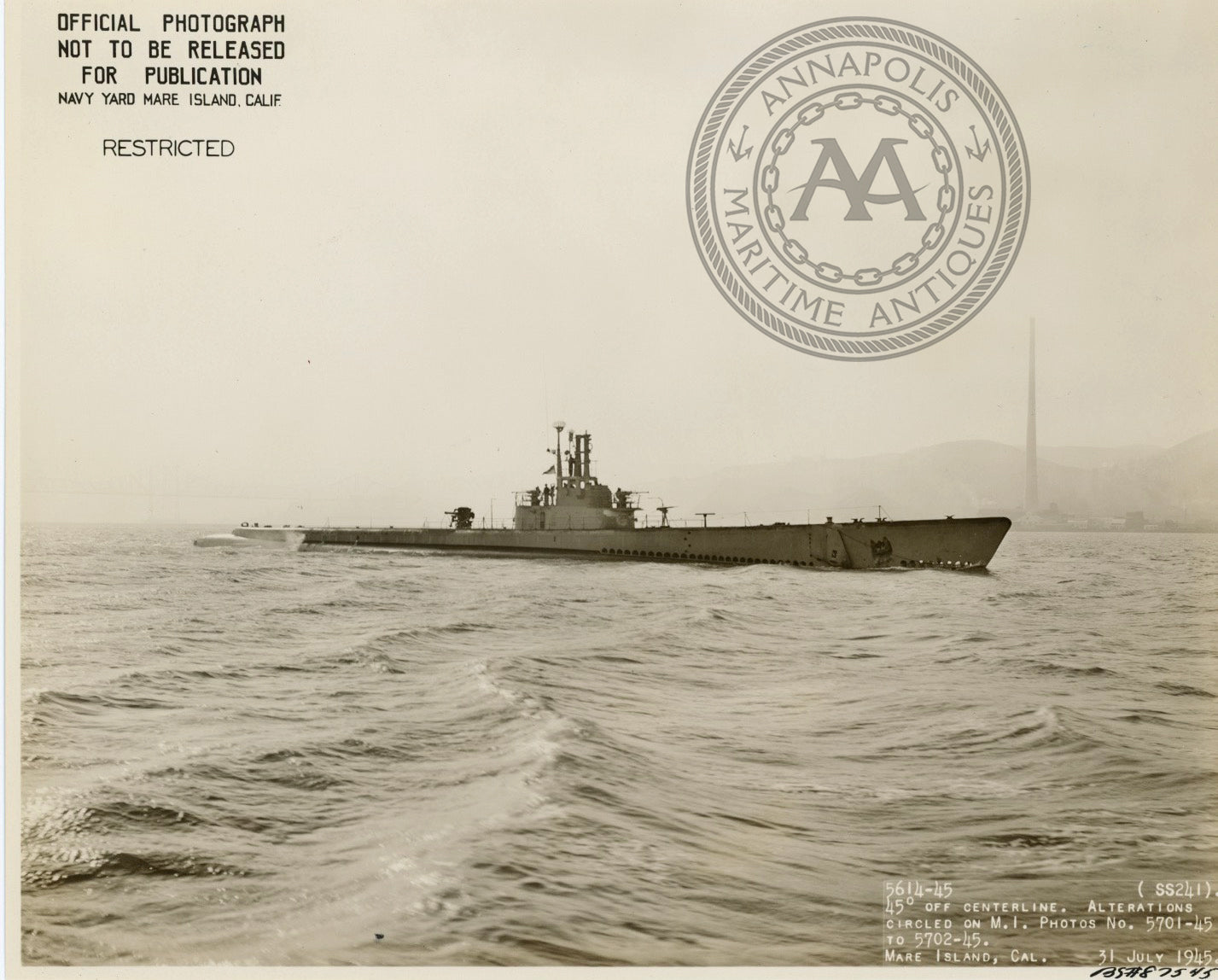 USS Bashaw (SS-241) Submarine