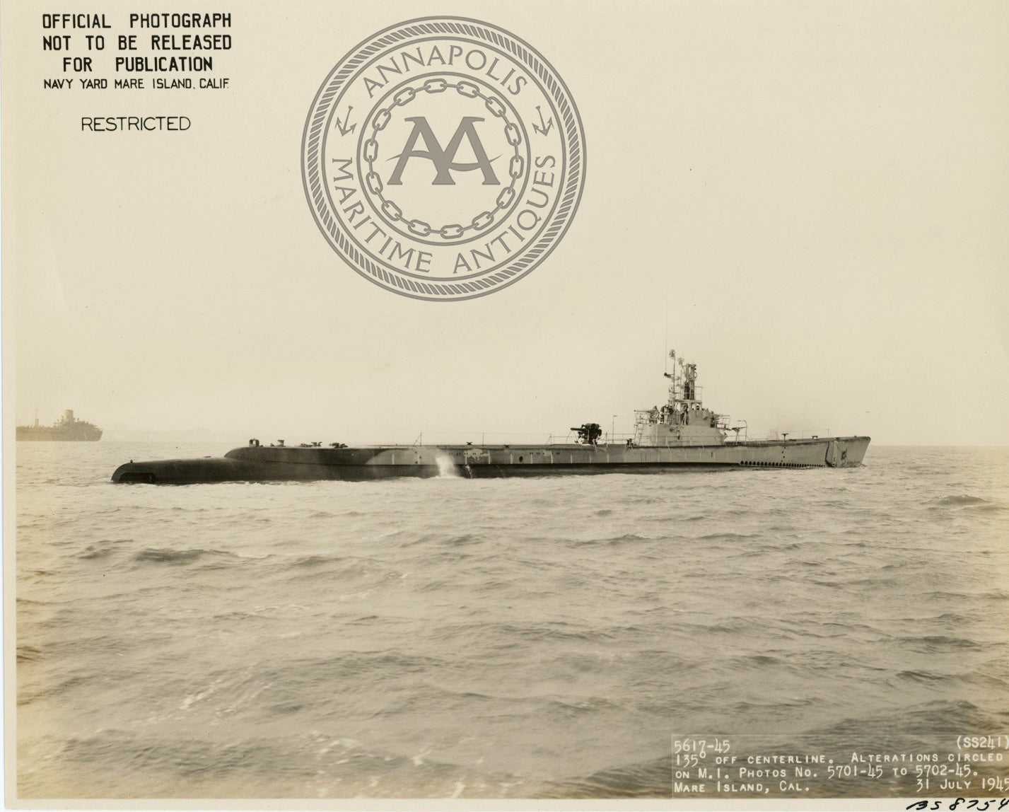 USS Bashaw (SS-241) Submarine