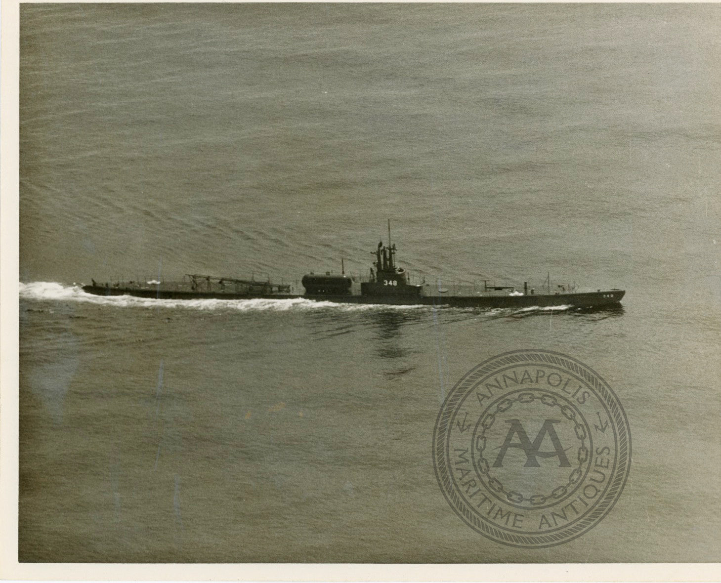 USS Cusk Submarine SS 348 Brass hot Plaque