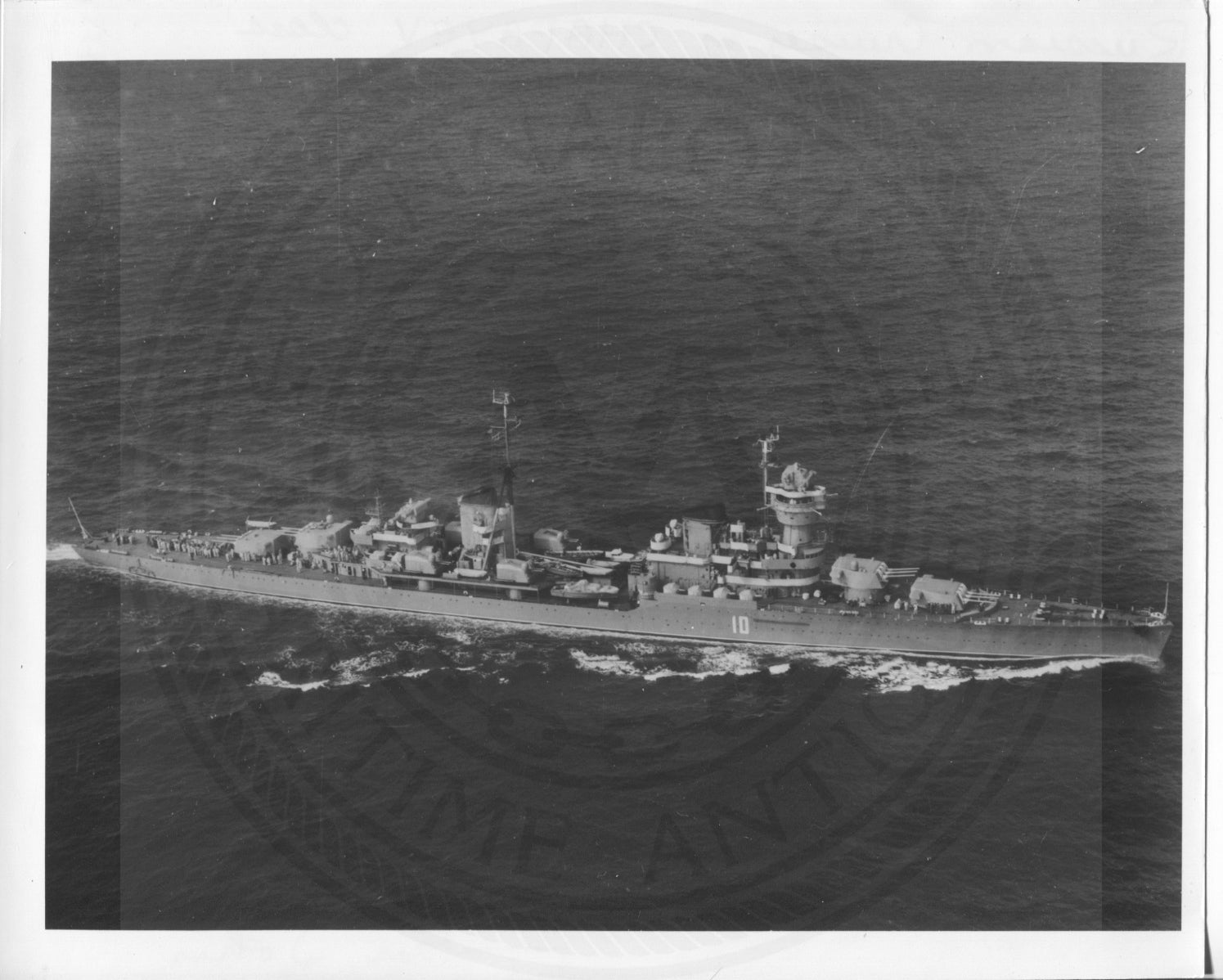 Official U.S. Navy photo the Soviet missile cruiser Chapayev class - Annapolis Maritime Antiques