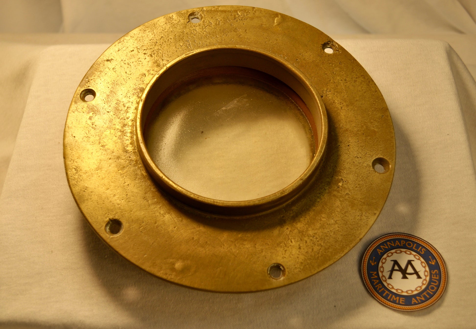 Porthole, brass, without screen - Annapolis Maritime Antiques