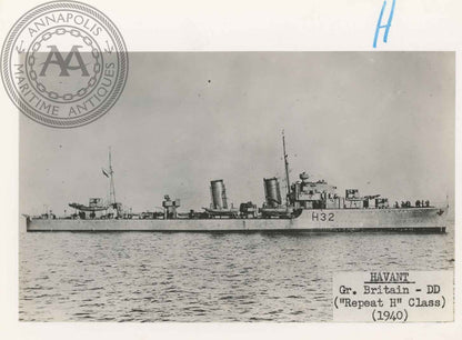 British and Canadian "H" Class Destroyers