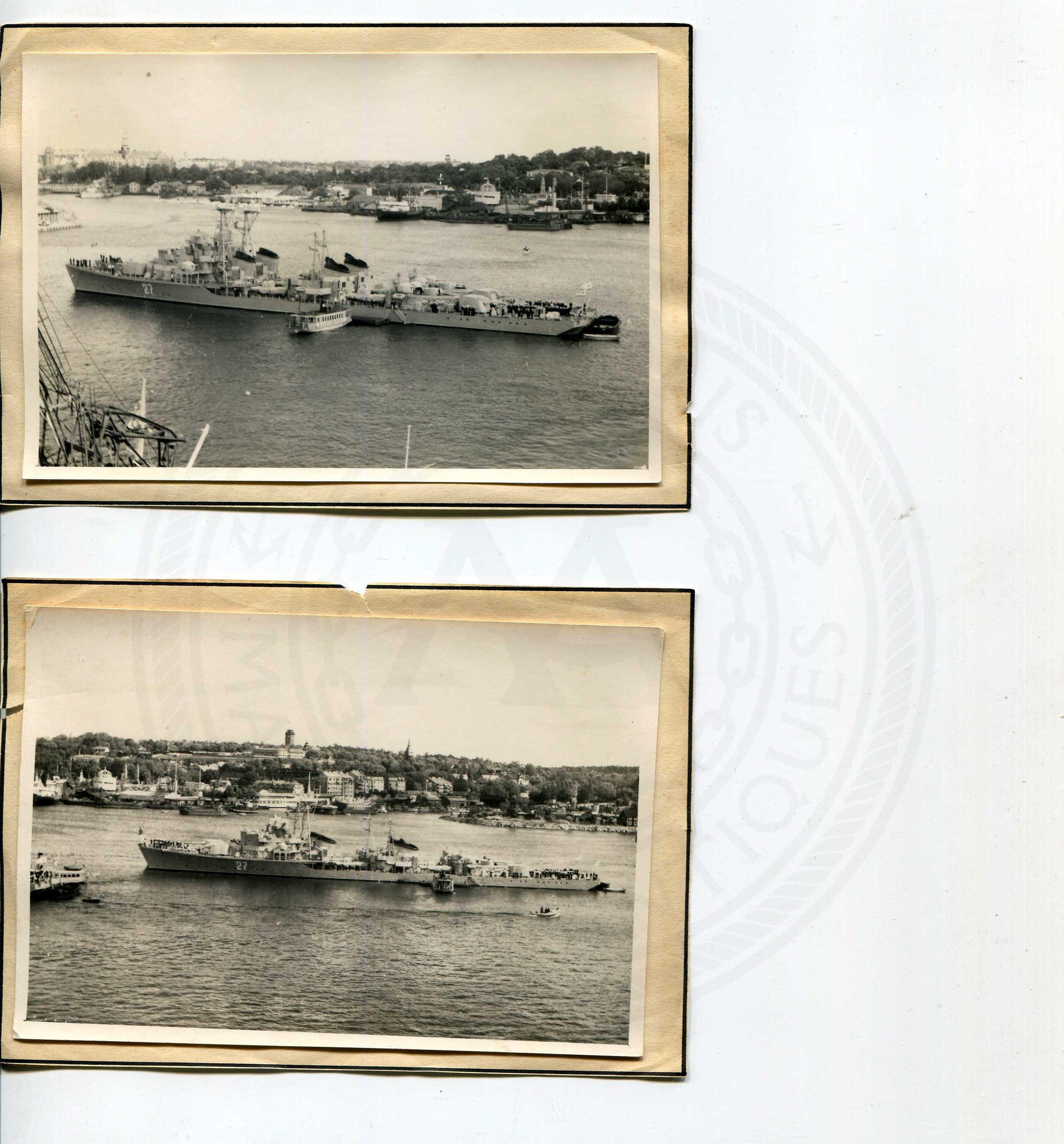 Official U.S. Navy photo of Soviet warship - Annapolis Maritime Antiques