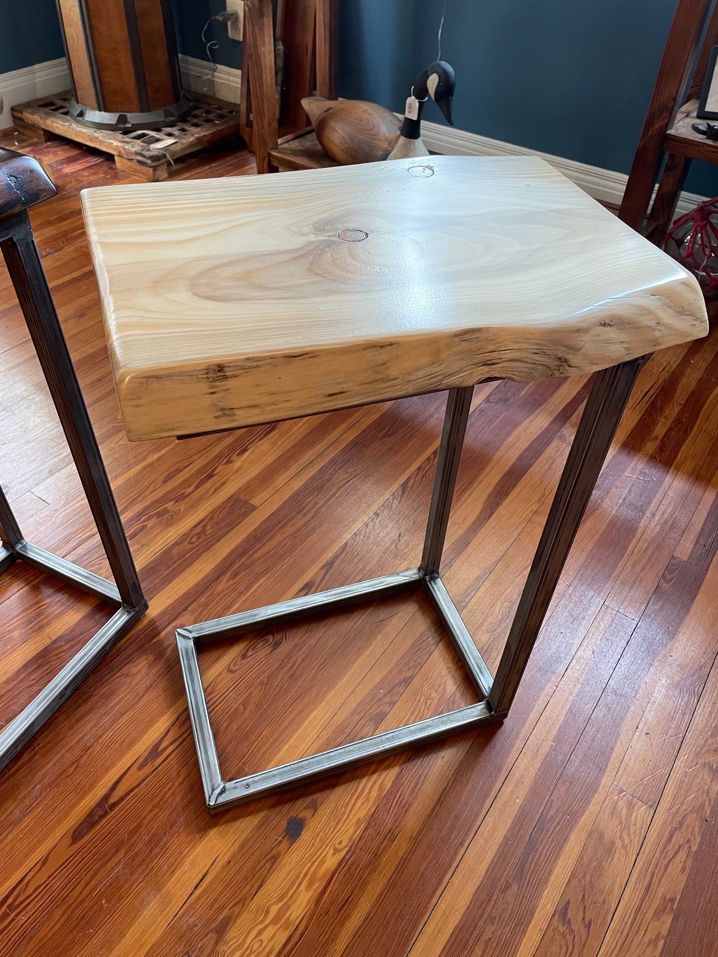 Natural Edge Pine End Tables