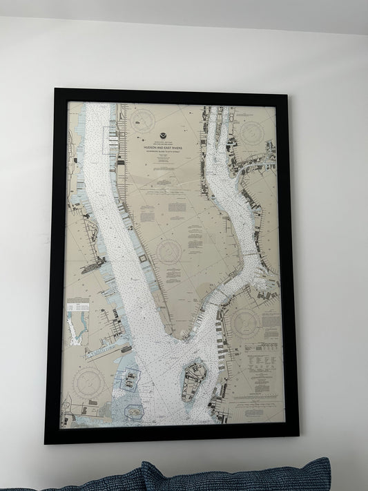 Framed Chart - Manhattan