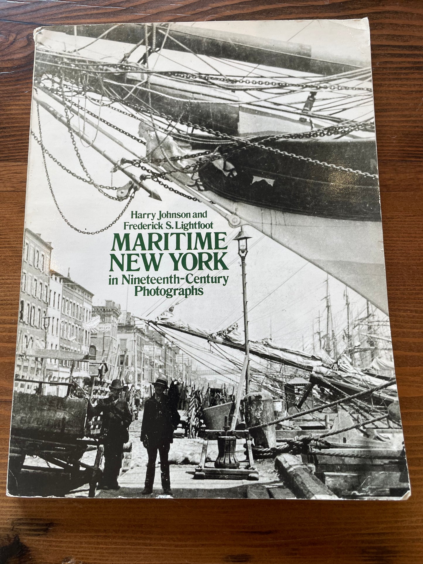 A picture of the front cover of "Maritime New York in 19th Century Photographs"
