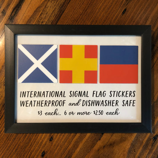International Signal Flag Stickers - Annapolis Maritime Antiques