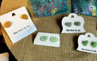 Sea Glass Earrings - Stud