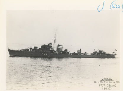 British and Canadian "J" Class Destroyers