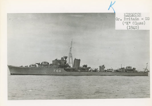 British and Canadian "K" Class Destroyers