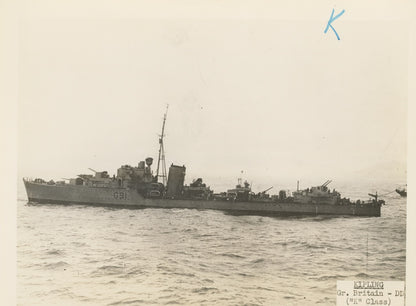 British and Canadian "K" Class Destroyers