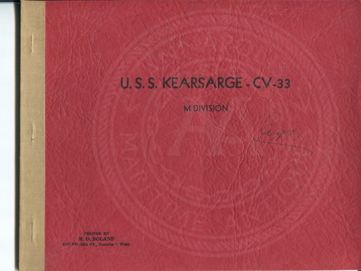 USS Kearsarge (CV 31) Historical/Genealogical Lot - Annapolis Maritime Antiques