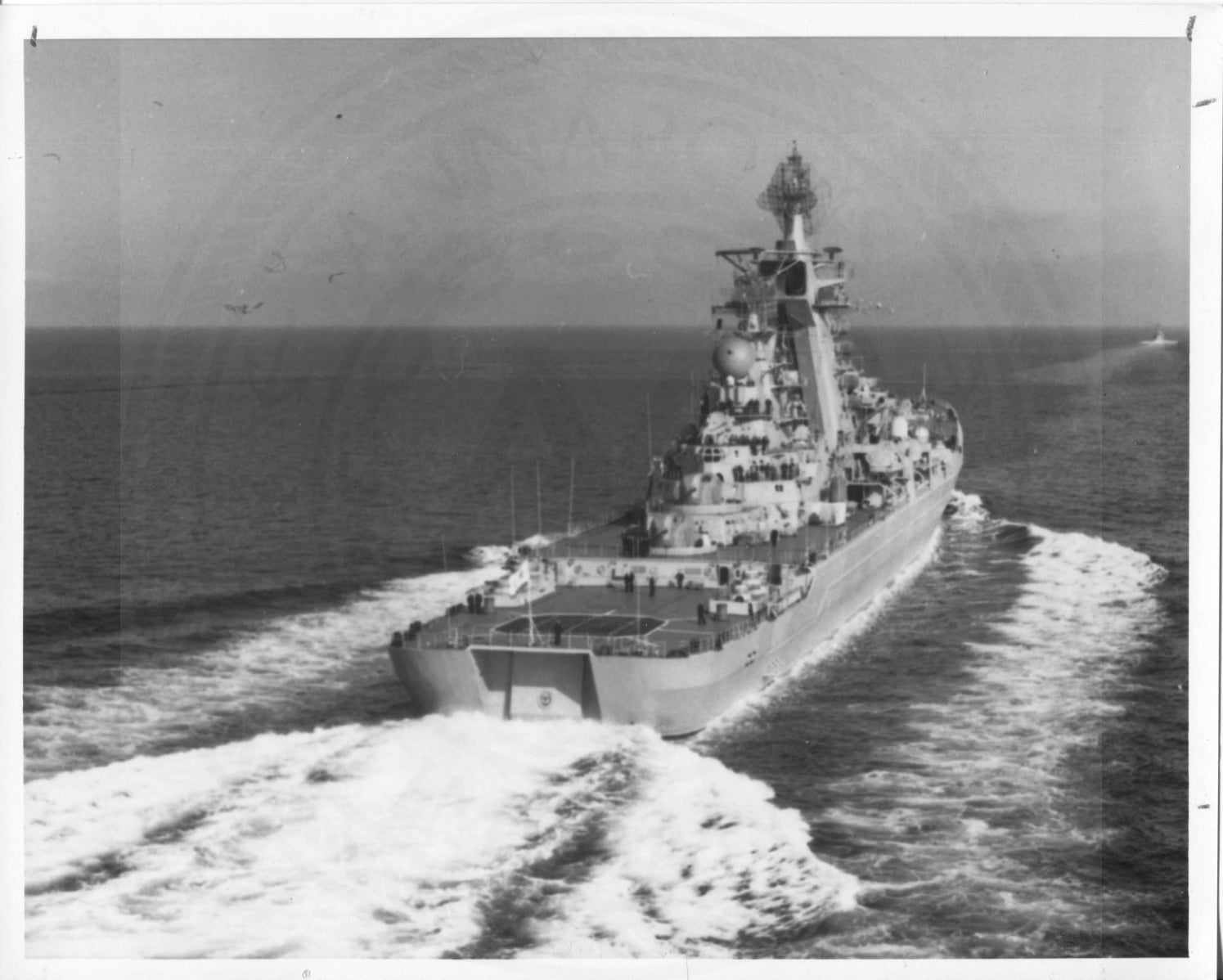 Official U.S. Navy photo the Soviet nuclear powered missile cruiser Kirov. - Annapolis Maritime Antiques