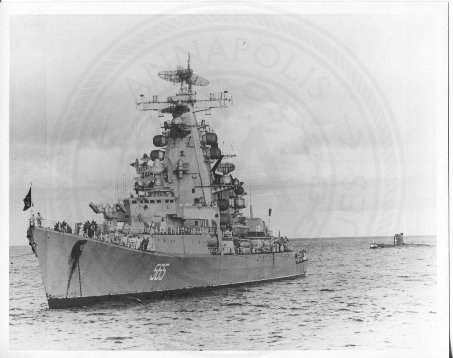 Official U.S. Navy photo the Soviet missile cruiser Kresta class - Annapolis Maritime Antiques