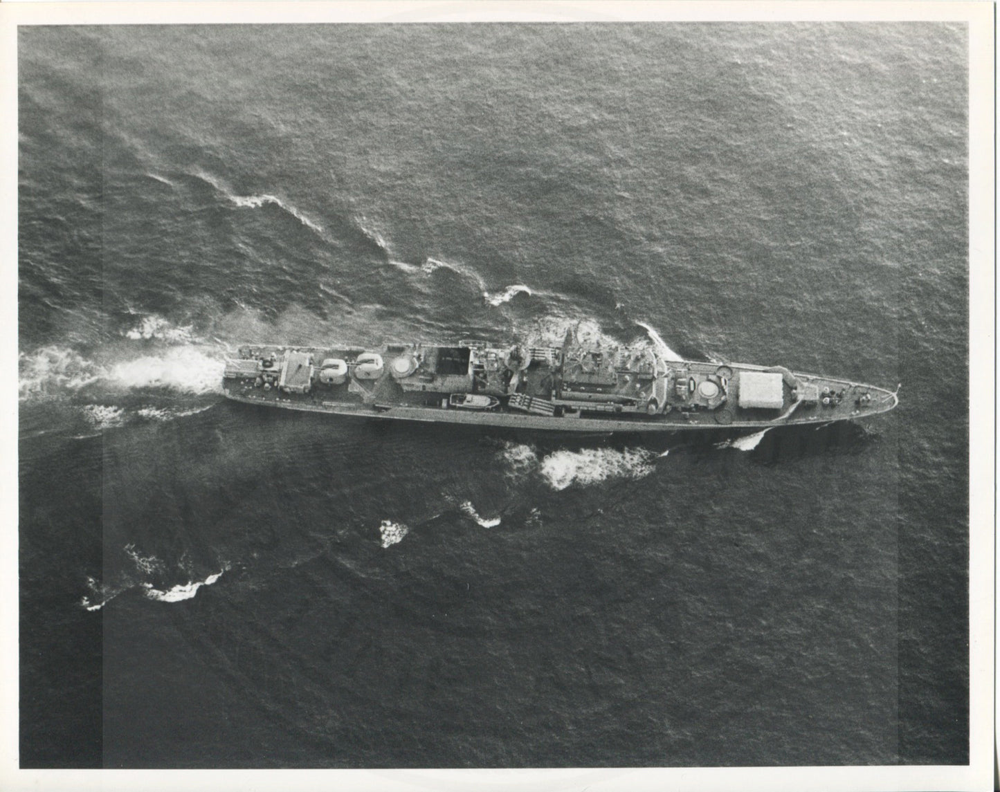 Official U.S. Navy photo of Soviet Krivak I class frigate Restovinyy - Annapolis Maritime Antiques