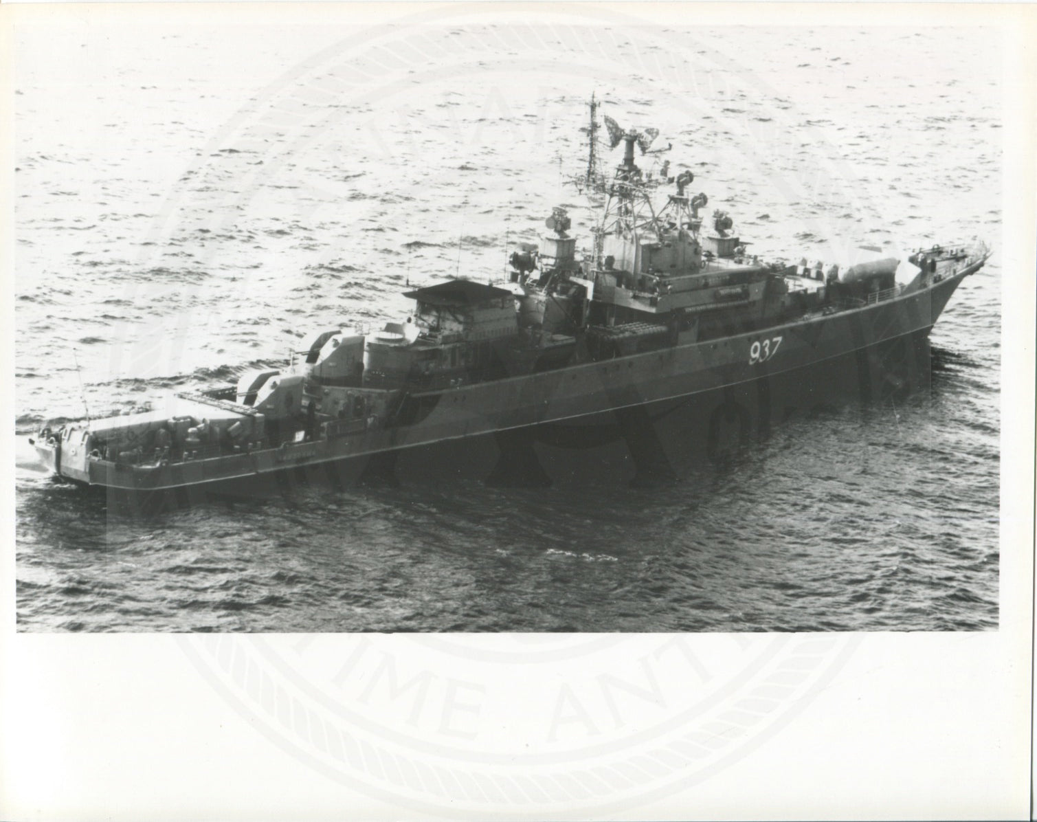 Official U.S. Navy photo of Soviet Krivak I class frigate Zadornyy - Annapolis Maritime Antiques