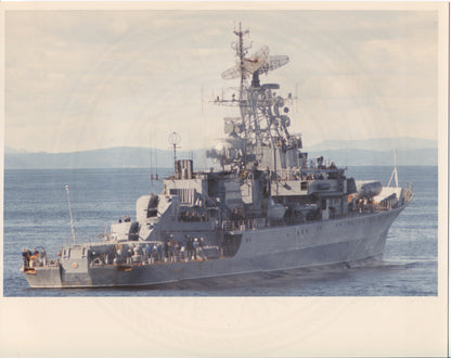 Official U.S. Navy photo of Soviet Krivak I class frigate Druzhny. - Annapolis Maritime Antiques