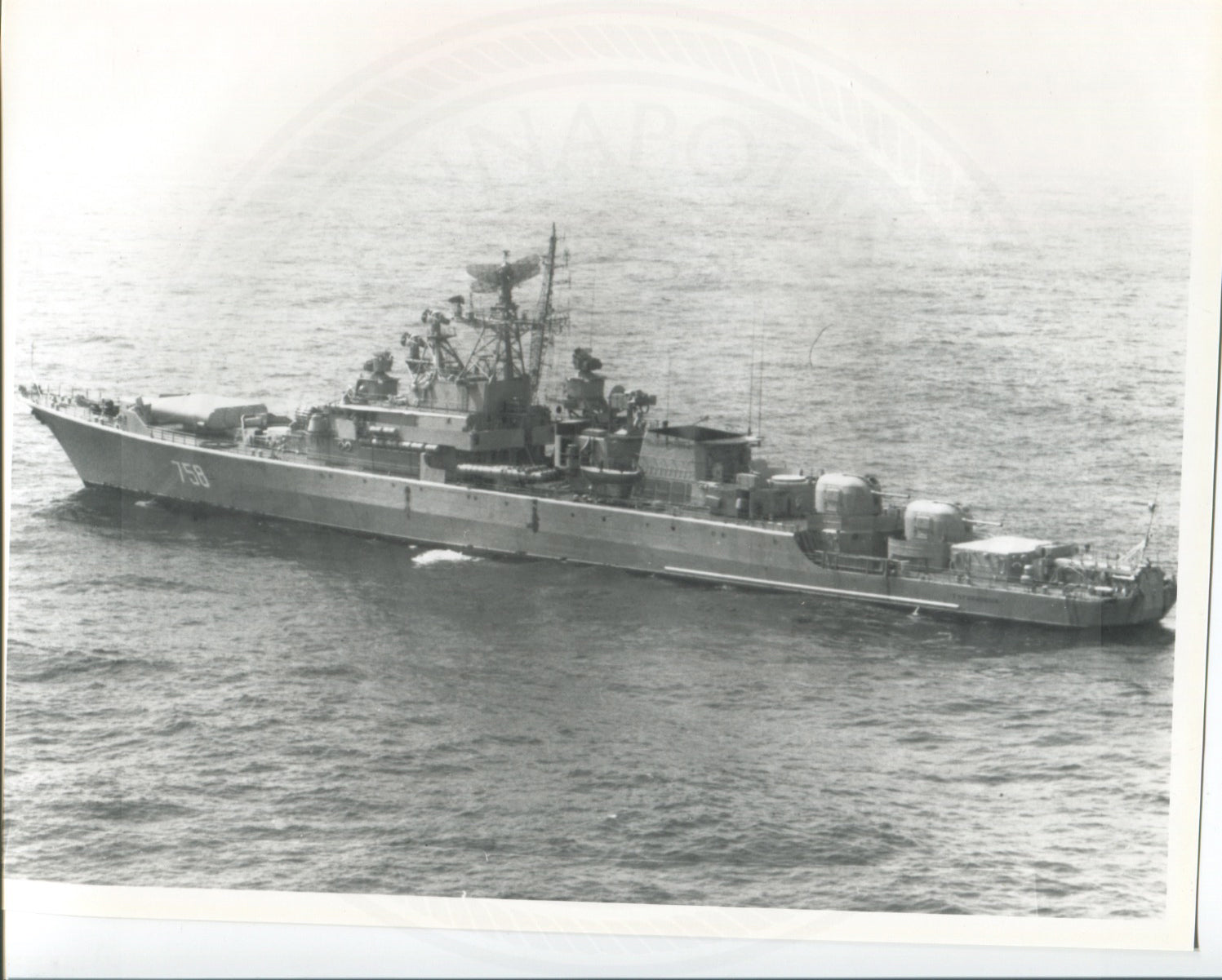 Official U.S. Navy photo of Soviet Krivak II class frigate Pilkiy - Annapolis Maritime Antiques