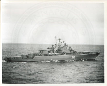 Official U.S. Navy photo of Soviet Krivak II class frigate Rezvy - Annapolis Maritime Antiques