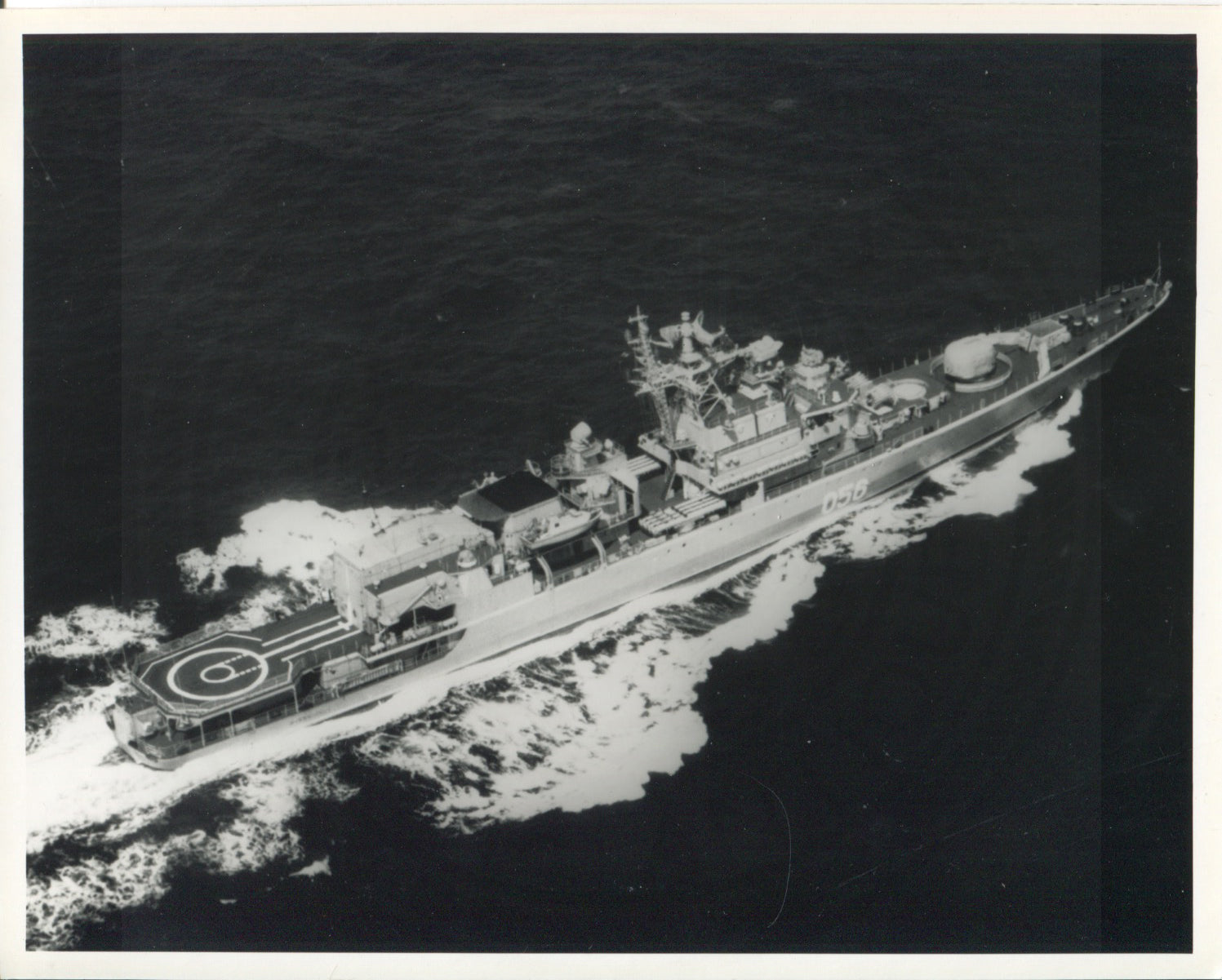 Official U.S. Navy photo of Soviet Krivak III class frigate Menzhinskiy - Annapolis Maritime Antiques