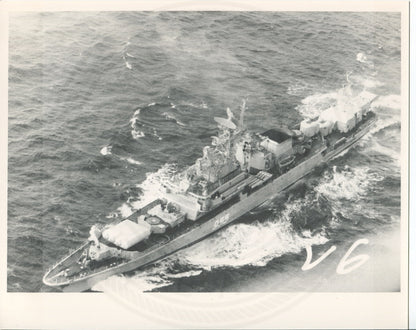 Official U.S. Navy photo of Soviet Krivak I class frigate Zharkiy - Annapolis Maritime Antiques