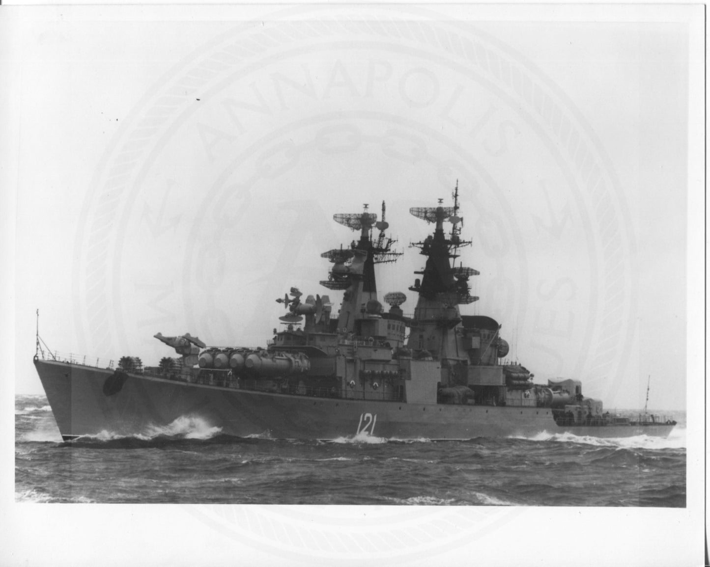 Official U.S. Navy photo the Soviet missile cruiser Kynda class - Annapolis Maritime Antiques