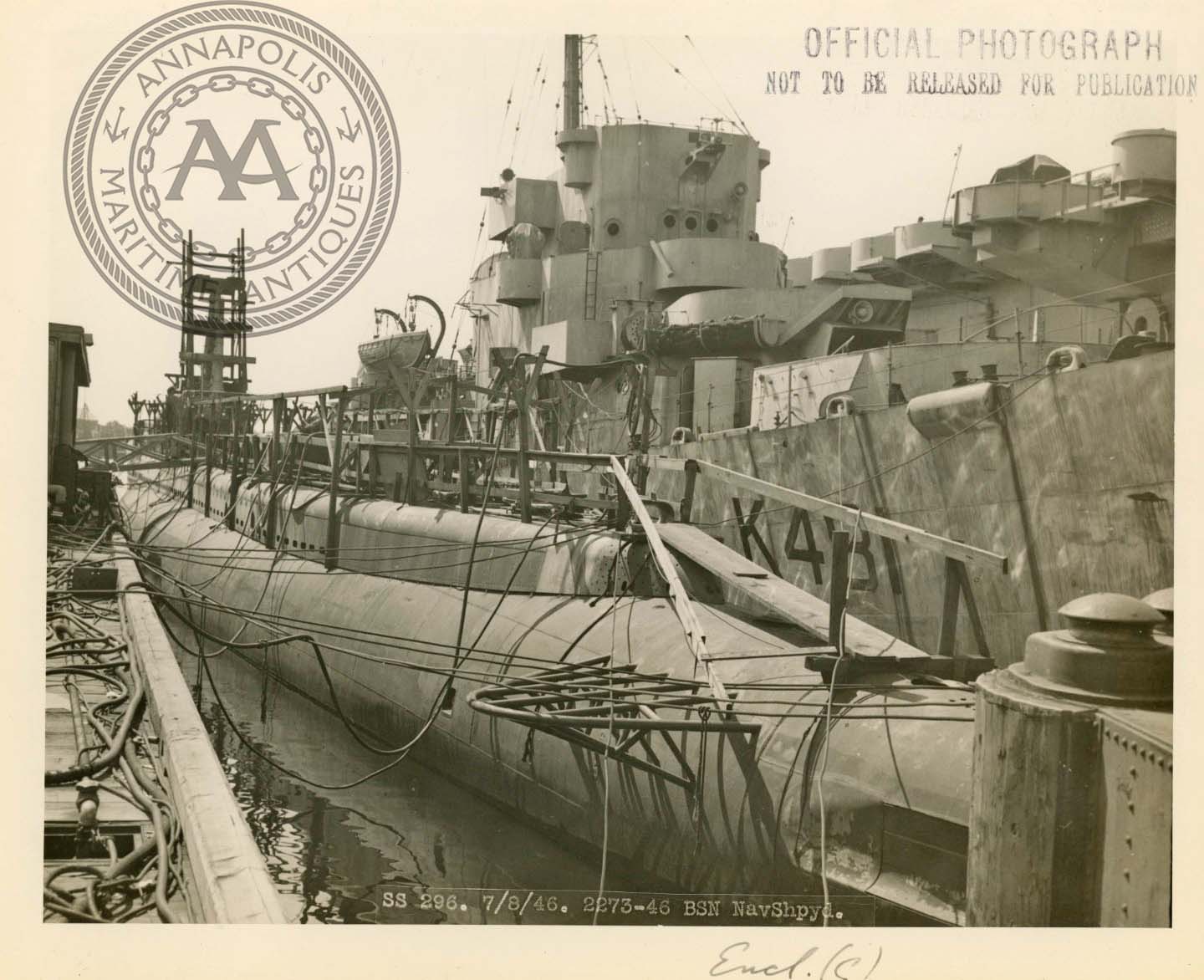 USS Lancetfish (SS-296) Submarine