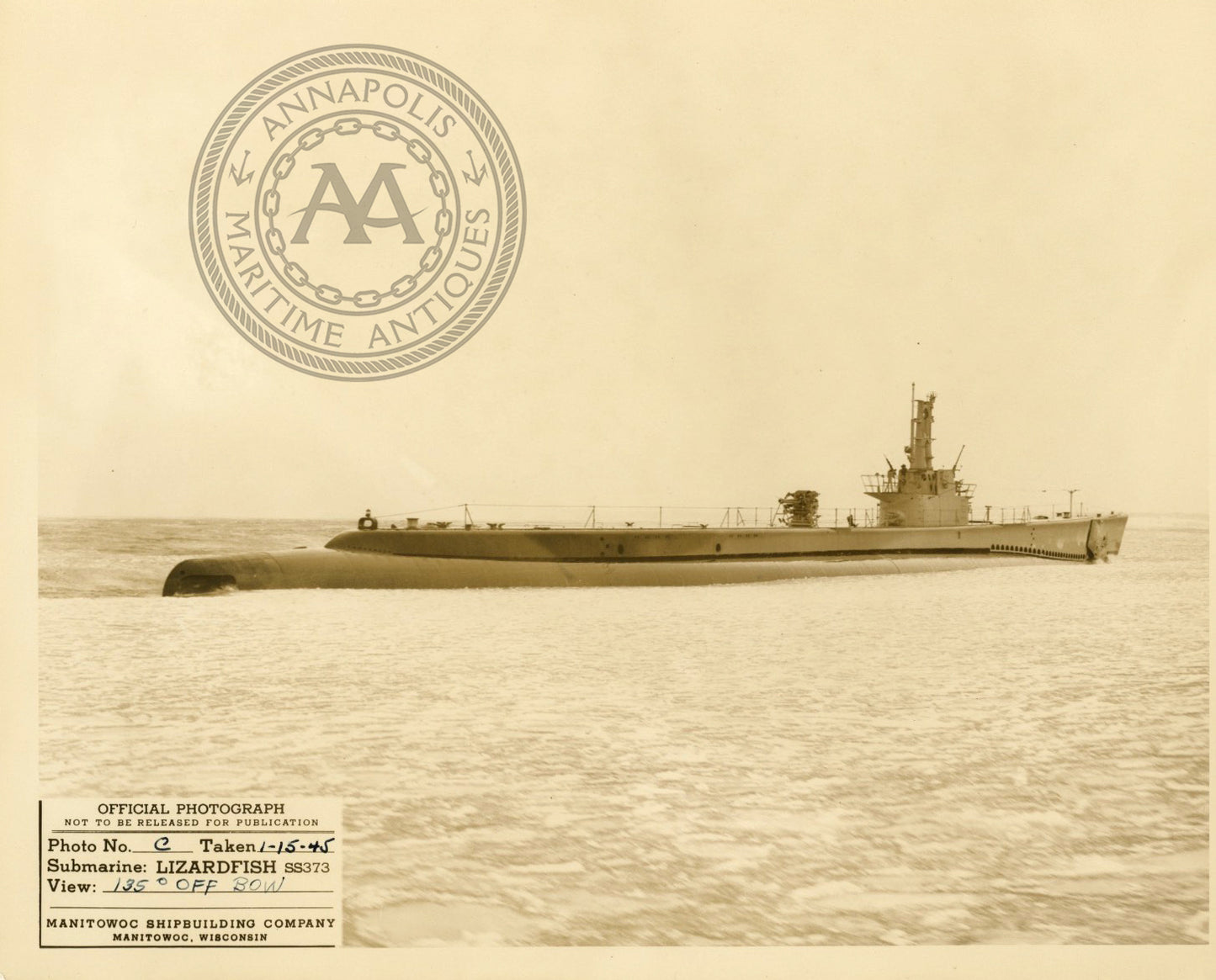 USS Lizardfish (SS-373) Submarine