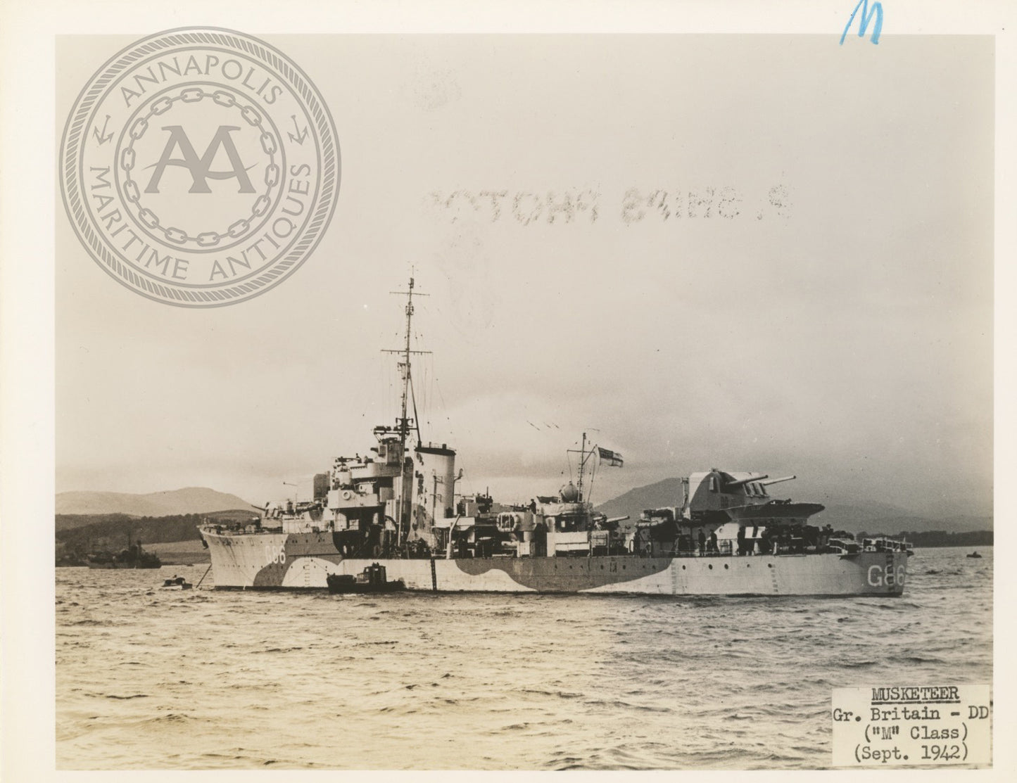 British and Canadian "M" Class Destroyers
