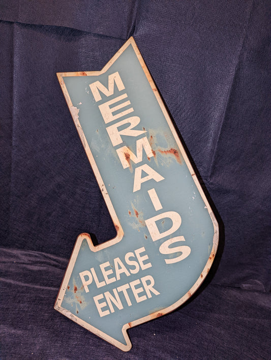 Painted Mermaids Sign