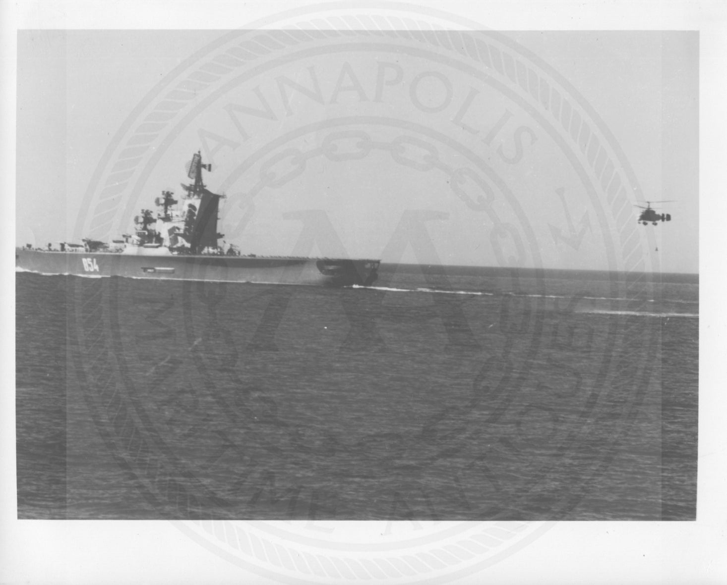 Official U.S. Navy photo the Soviet missile cruiser Moskva class - Annapolis Maritime Antiques