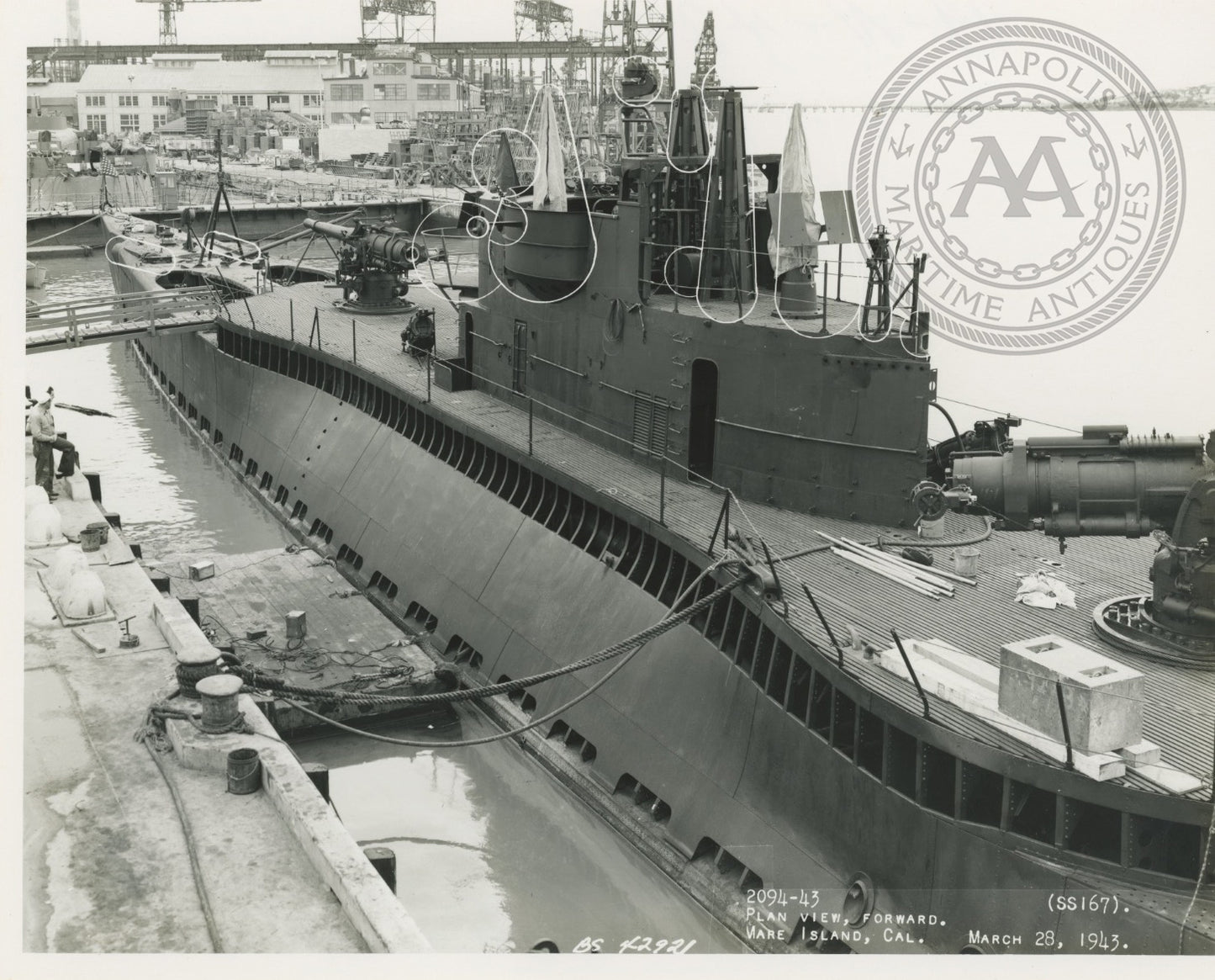 USS Narwhal (SS-167) Submarine