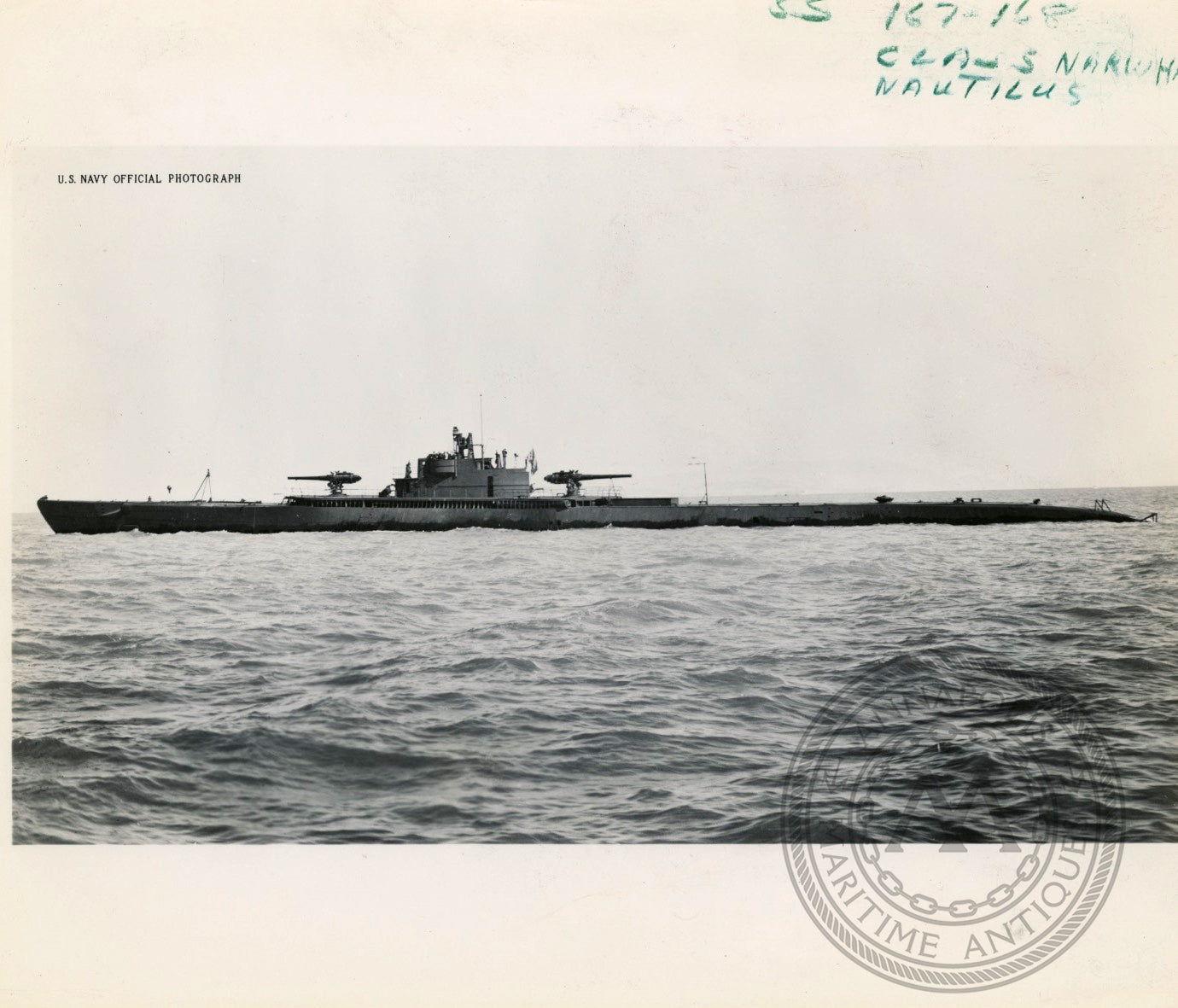 USS Nautilus (SS-168 / V-6) Submarine