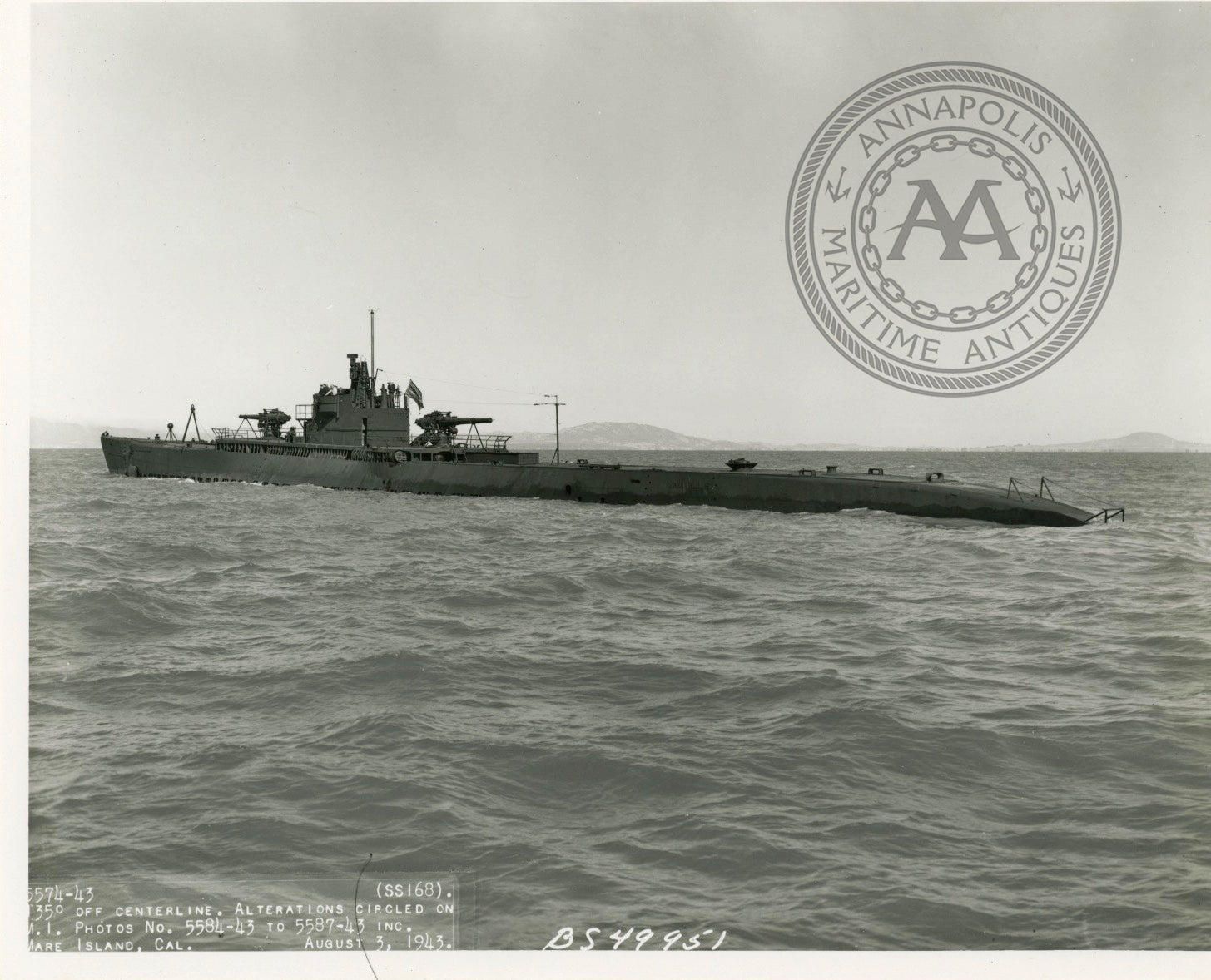 USS Nautilus (SS168 / V6) Submarine Annapolis Maritime Antiques
