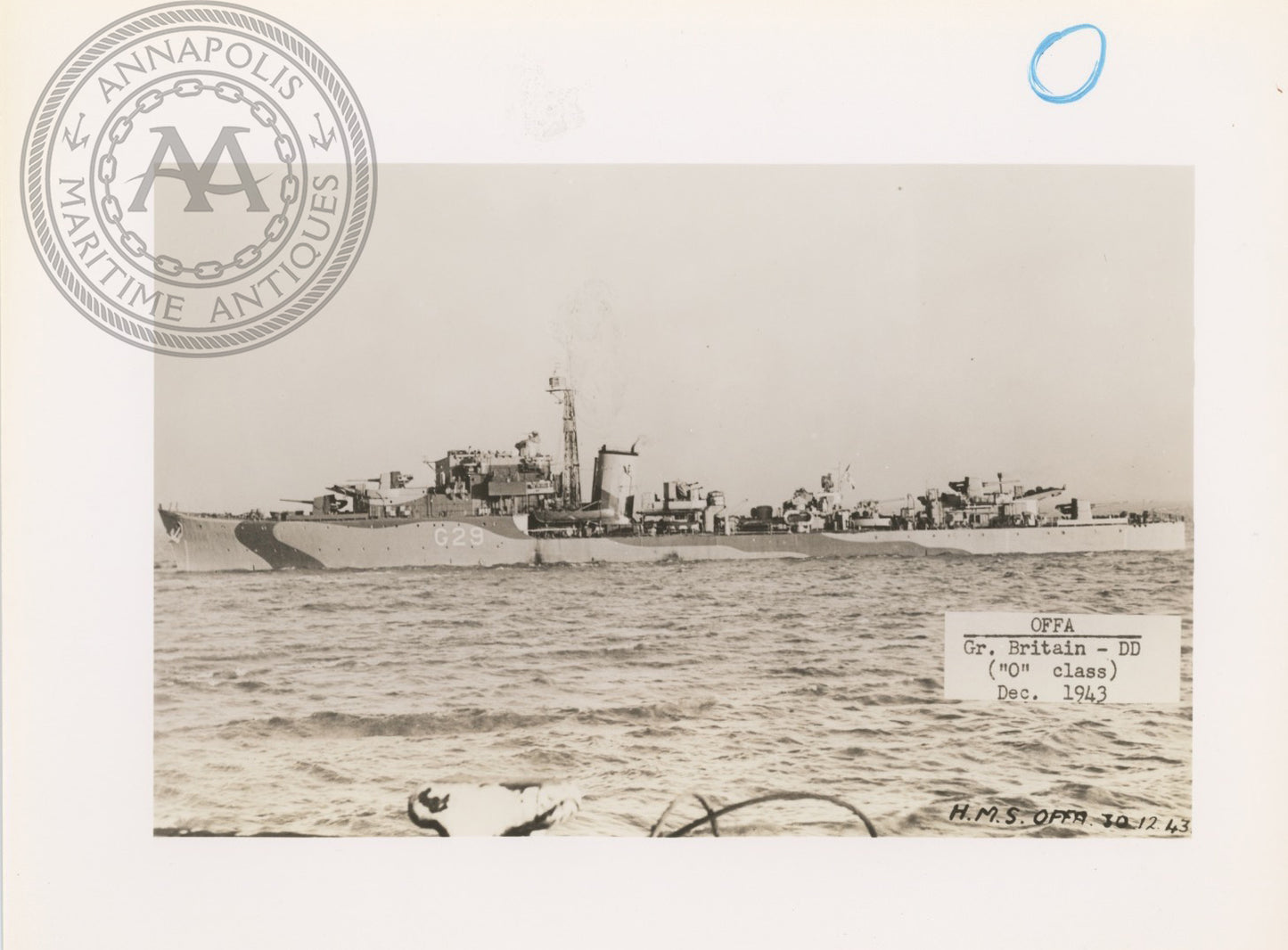 British and Canadian "O" Class Destroyers