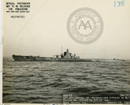 USS Permit (SS-178 / P-7) Submarine