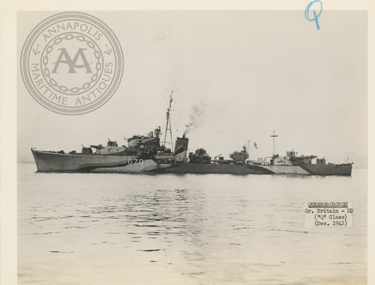 British and Canadian "Q" Class Destroyers