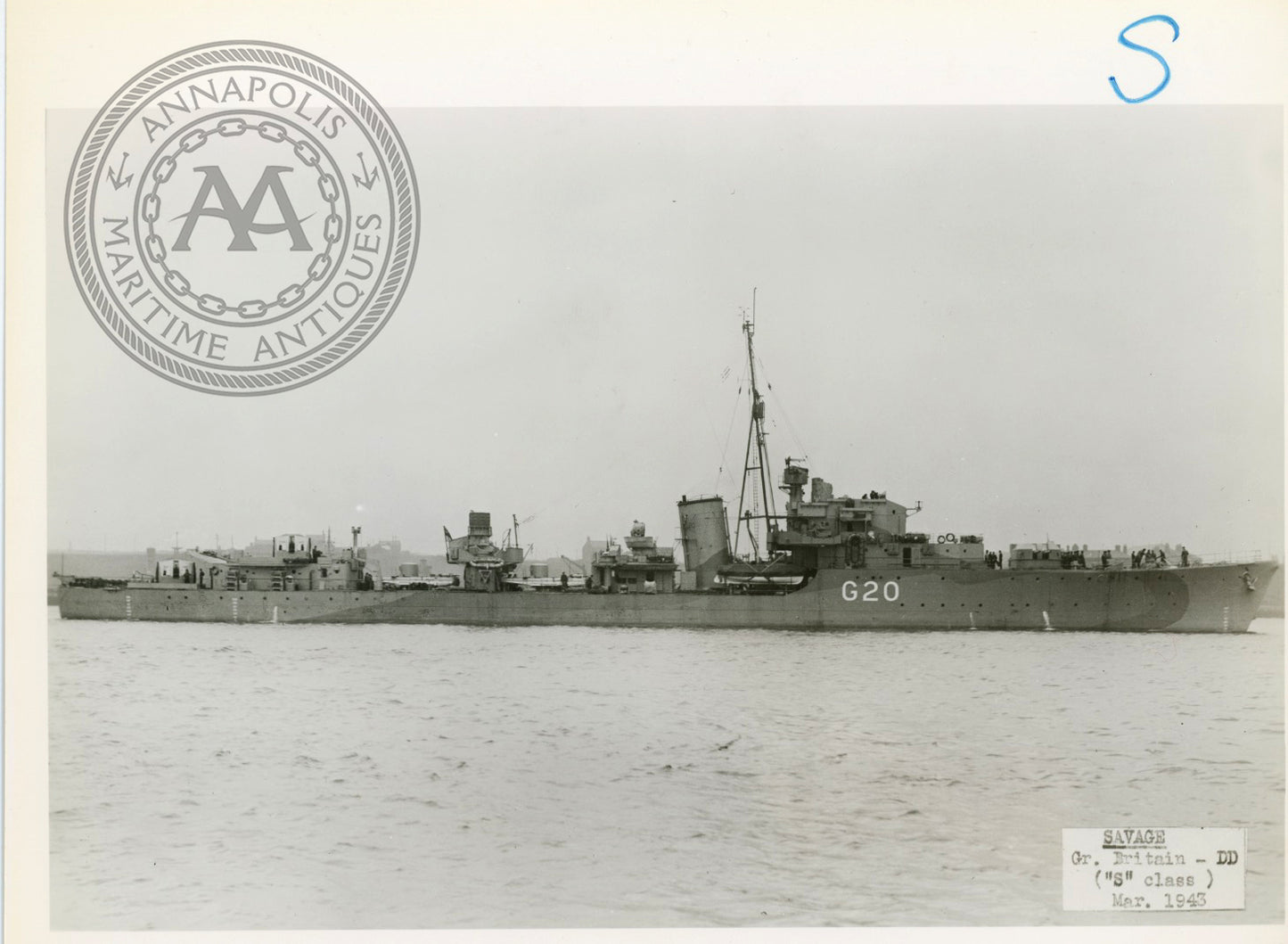 British and Canadian "S" Class Destroyers