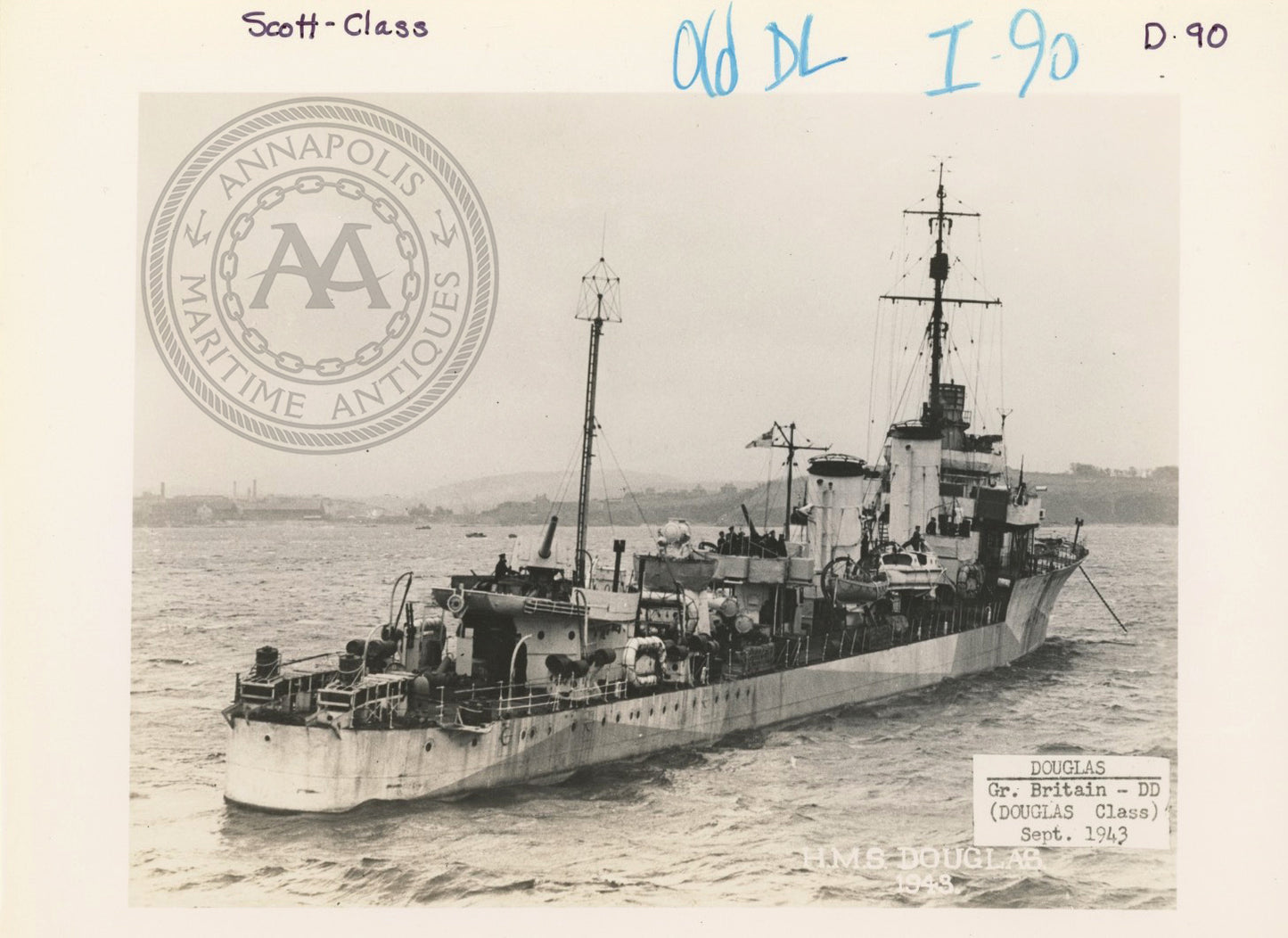 British and Canadian "Scott" Class Destroyers