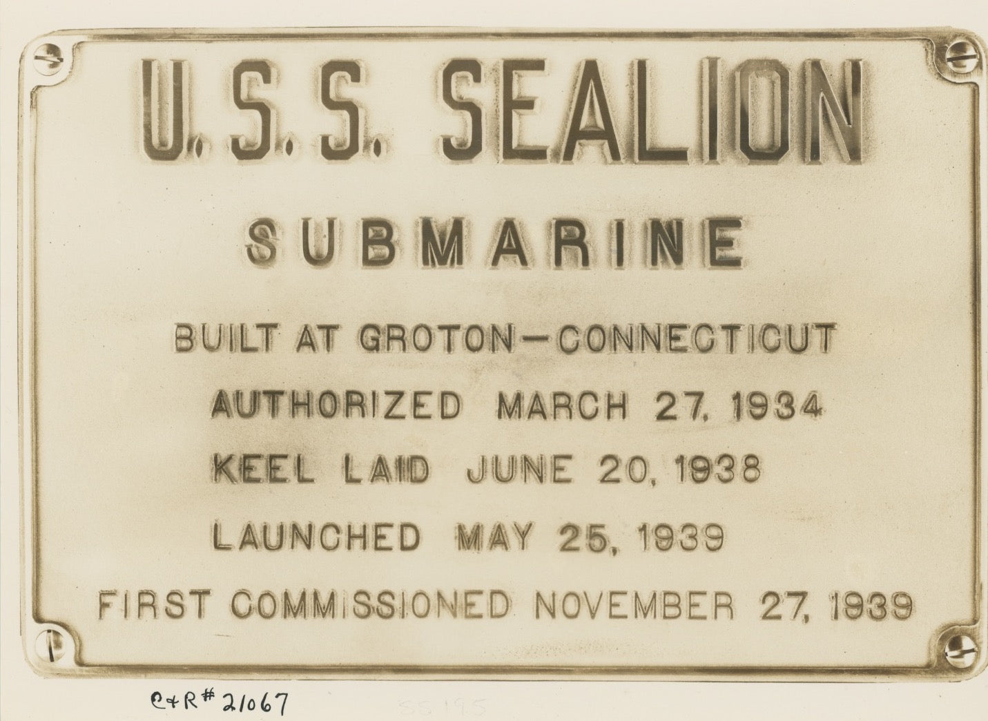 USS Sea Lion (SS-195) Submarine