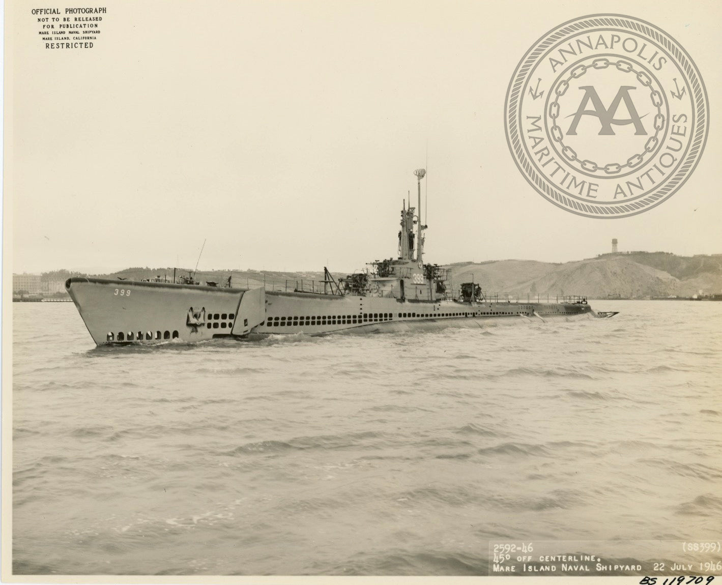 USS SEA CAT (SS-399) Submarine