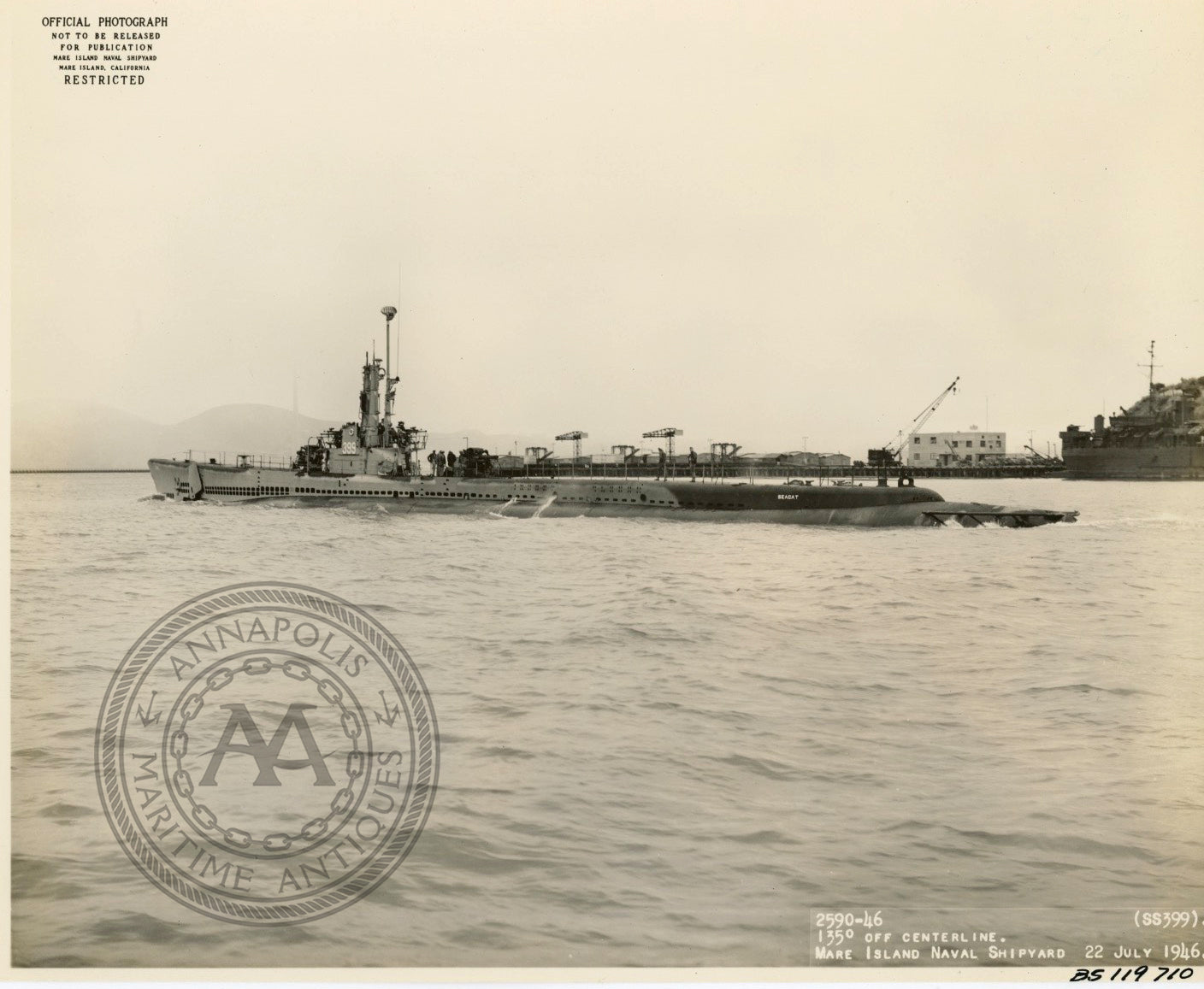 USS SEA CAT (SS-399) Submarine