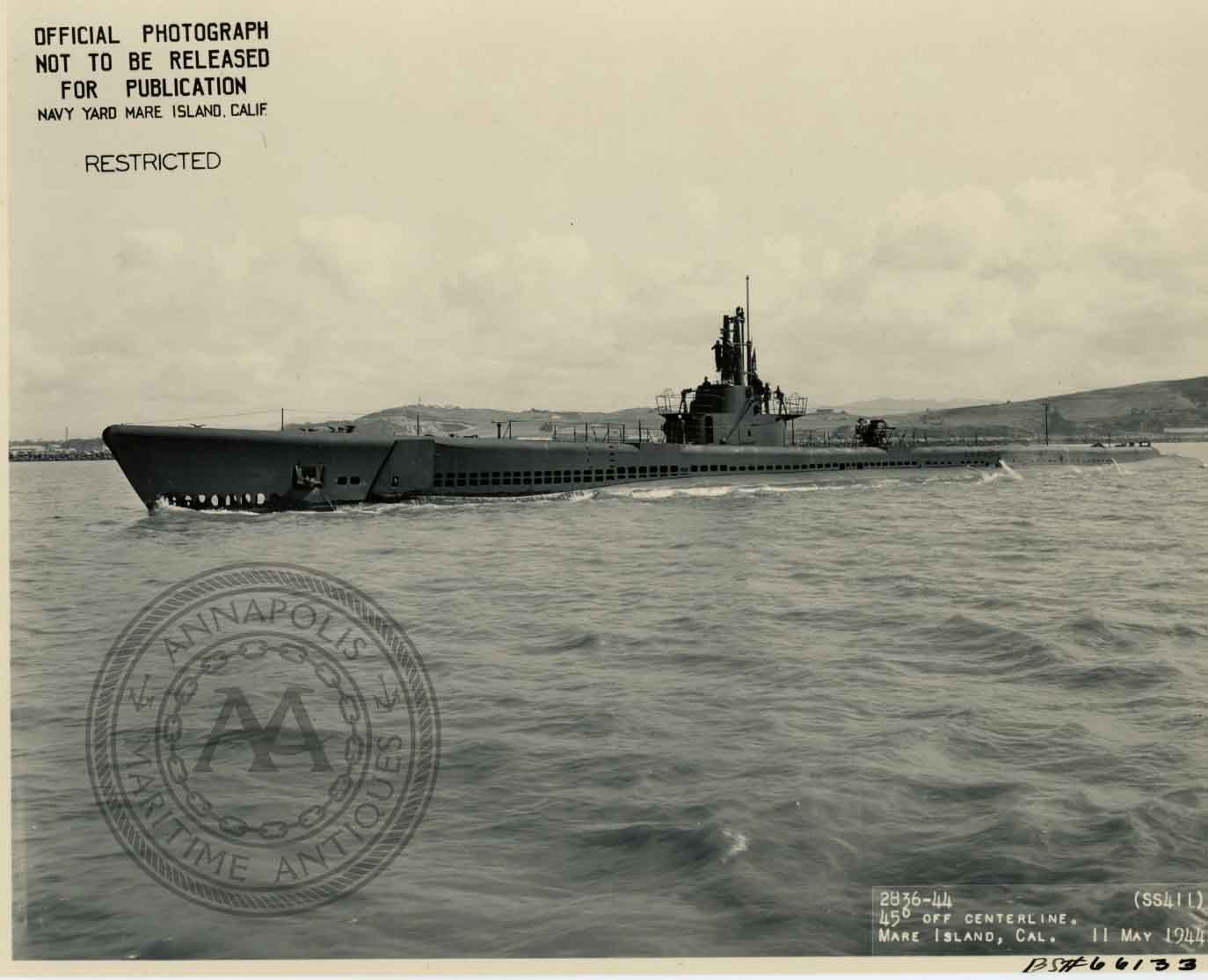 USS Spadefish (SS-411) Submarine