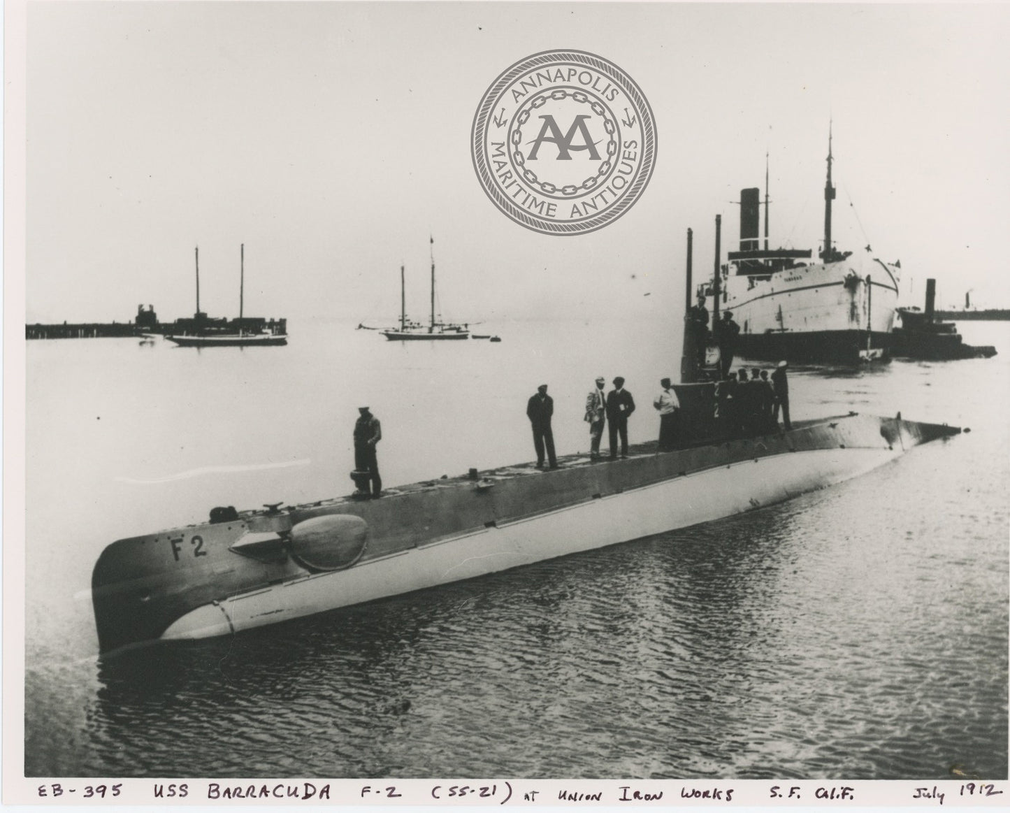 USS Barracuda (F-1 SS-21) Submarine – Annapolis Maritime Antiques