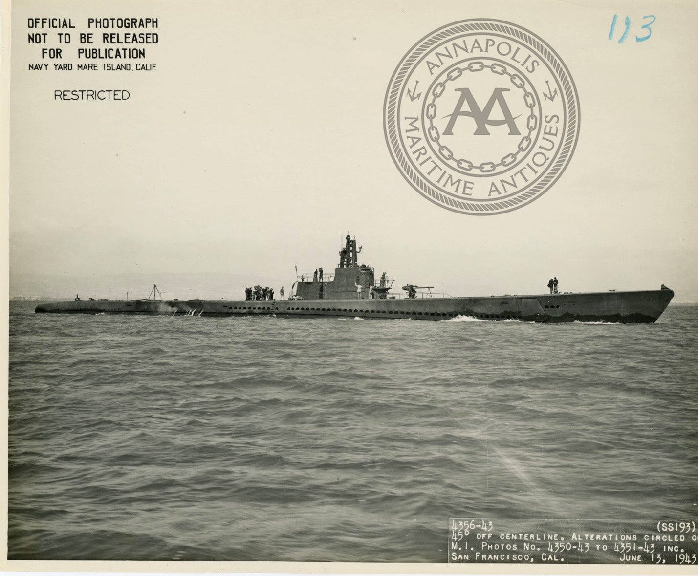 USS Swordfish (SS-193) Submarine