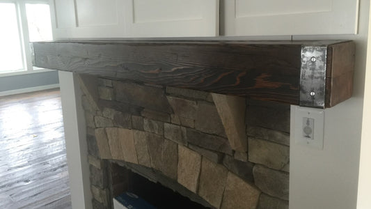 Mantel, Custom Built w/Steel end Bands