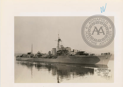 British and Canadian "W"Class Destroyers