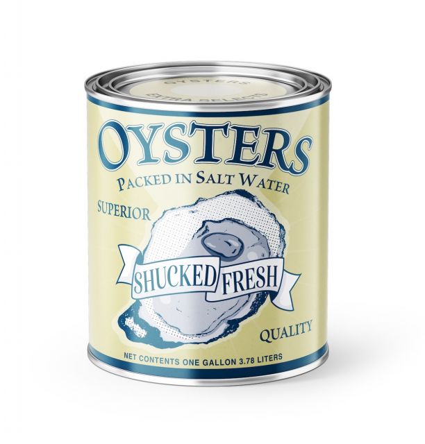 Superior Oysters Vintage Style Candle