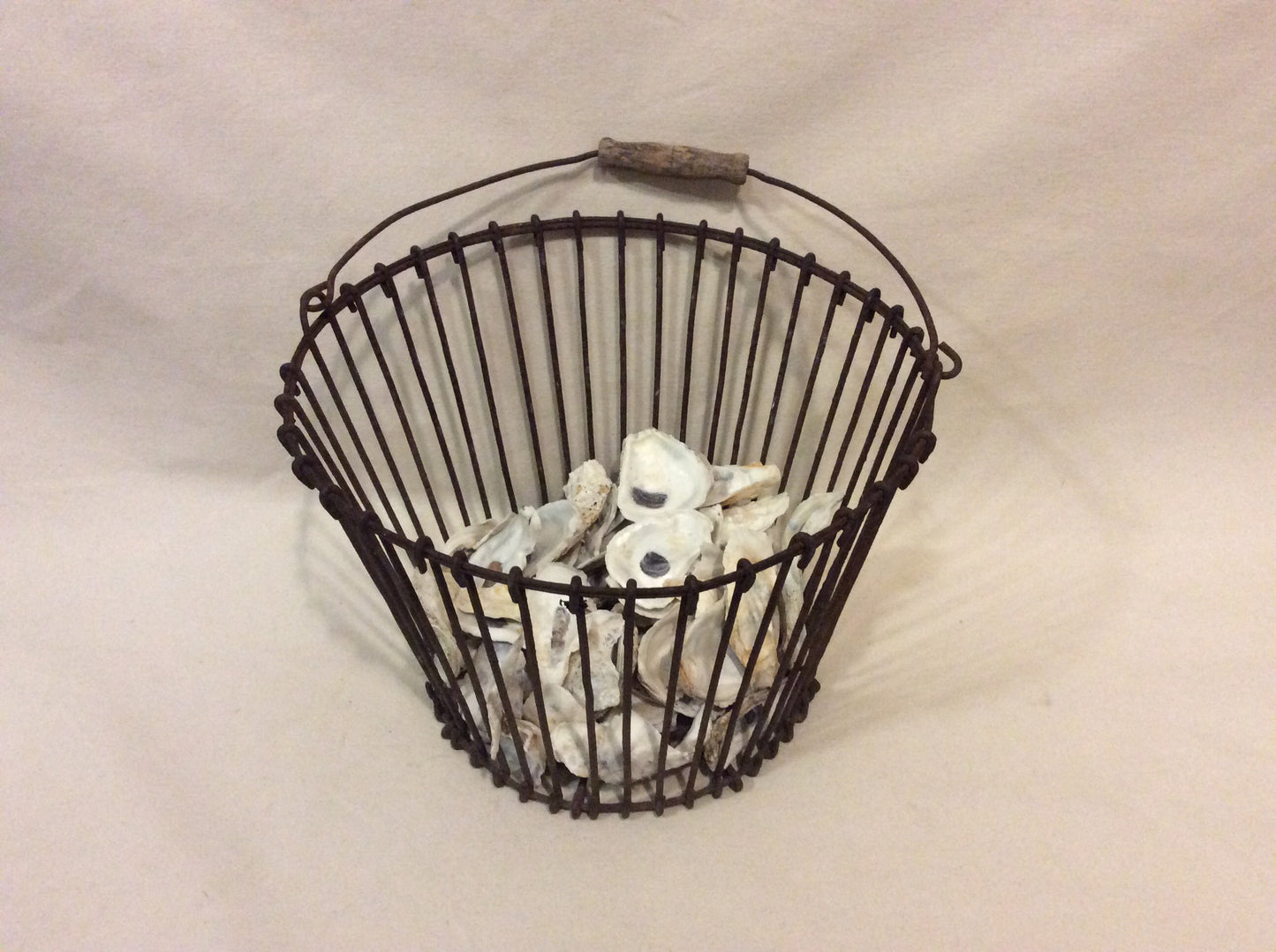 Oyster Basket, Vintage, Wire - Annapolis Maritime Antiques