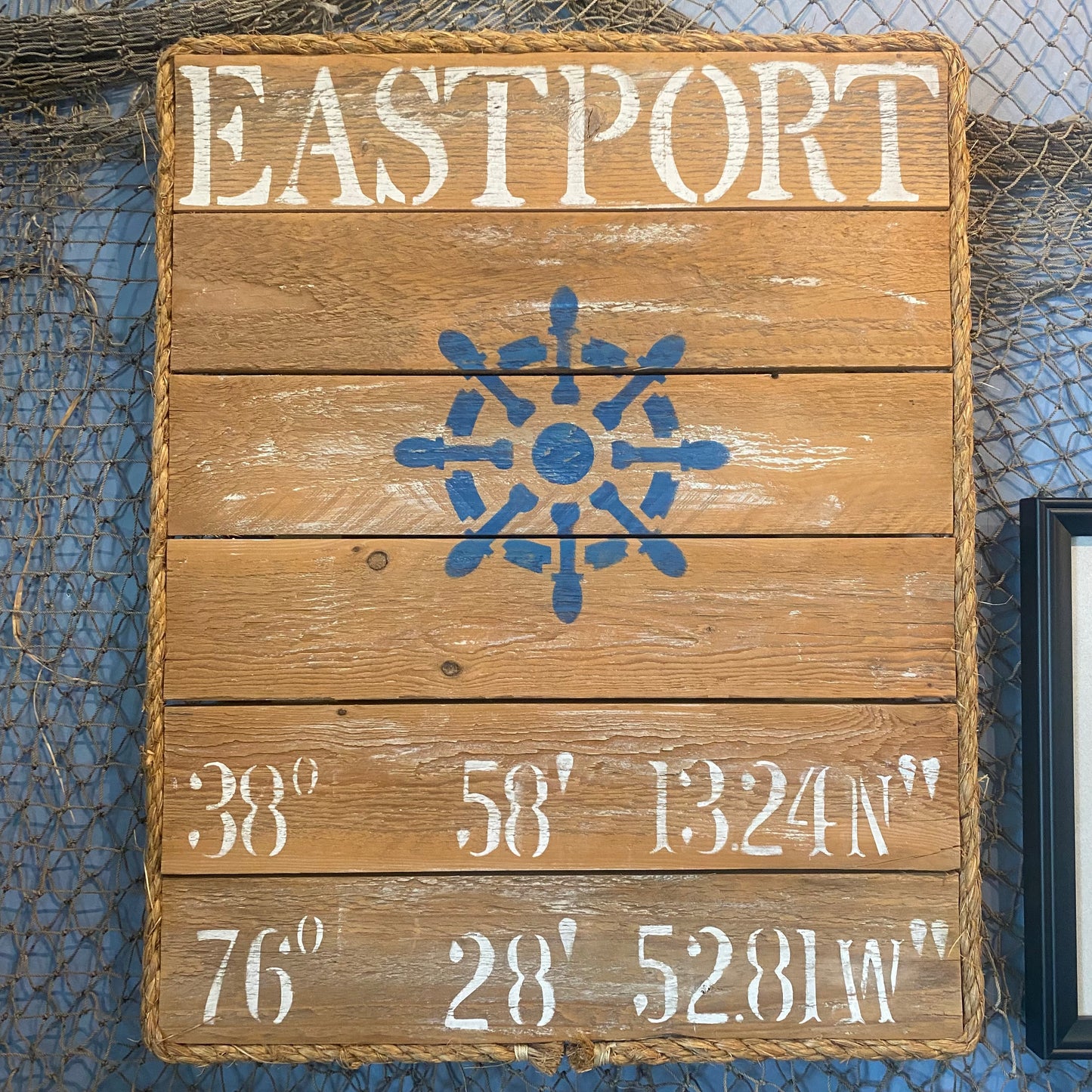 Custom Sign, Eastport/Annapolis or your Location, Lat & Long.